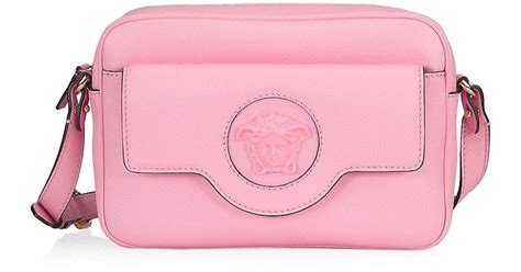 versace pink camera bag|Versace la medusa basket bag.